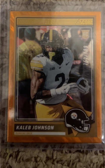 2025 Panini Score #12 Kaleb Johnson — front