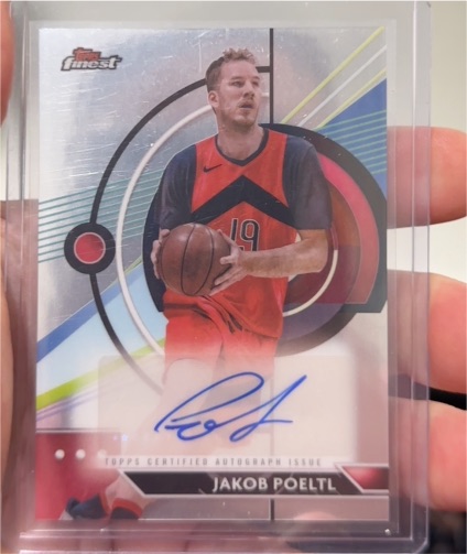 2023-24 Topps Finest #FA-JPO Jakob Poeltl — front