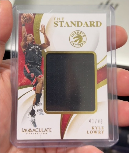 2019-20 Panini Immaculate Collection The Standard #Kyle Lowry — front