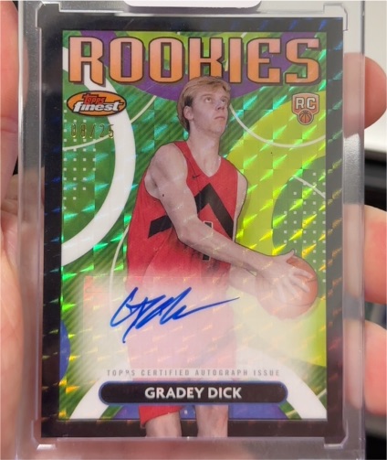2023-24 Topps Finest Rookies #RFA-GD Gradey Dick — front