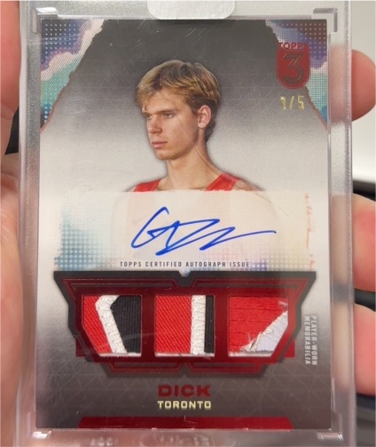 2024 Topps 3 #3 Gradey Dick — front