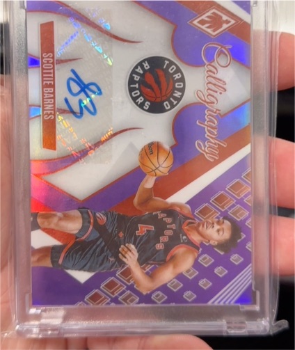 2023 Panini Phoenix Calligraphy #CG-SB Scottie Barnes — front