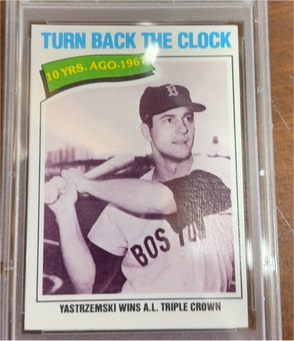 1977 Topps #434 Carl Yastrzemski Turn Back The Clock — front