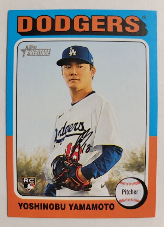 2024 Topps Heritage High Number #553 Yoshinobu Yamamoto — front