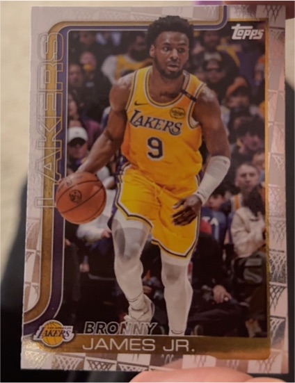 2025-26 Topps #152 Bronny James Jr. — front