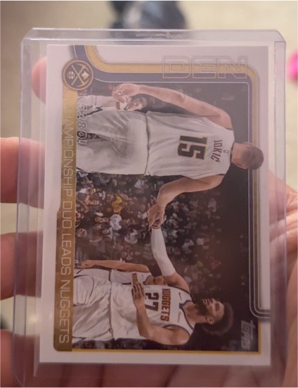 2025-26 Topps #286 Championship Duo Leads Nuggets Nikola Jokic Jamal Murray — front