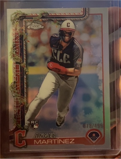 2025 Topps Chrome #C-18/499 Angel Martinez Cleveland Guardians — front