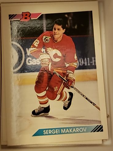 1992 Bowman #53 Sergei Makarov — front