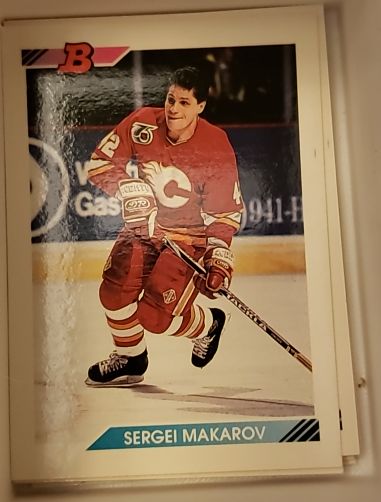 1991 Bowman #12 Sergei Makarov — front