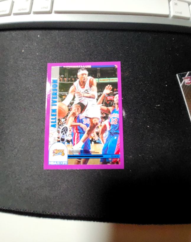 2022-23 NBA Hoops Allen Iverson SP Purple — front