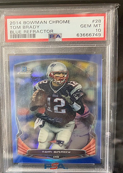 2014 Bowman Chrome #28 Tom Brady — front
