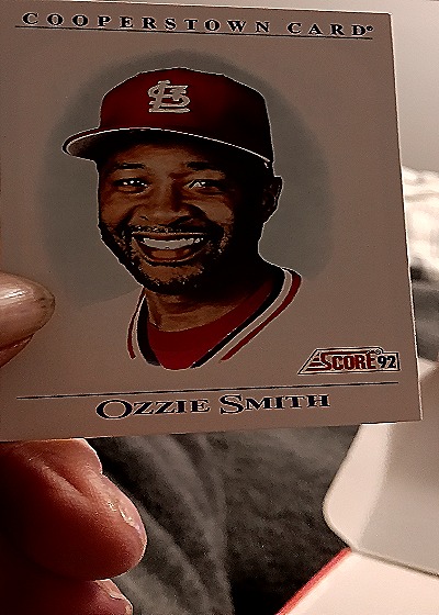 1992 Score #B9 Ozzie Smith Cooperstown Card — front
