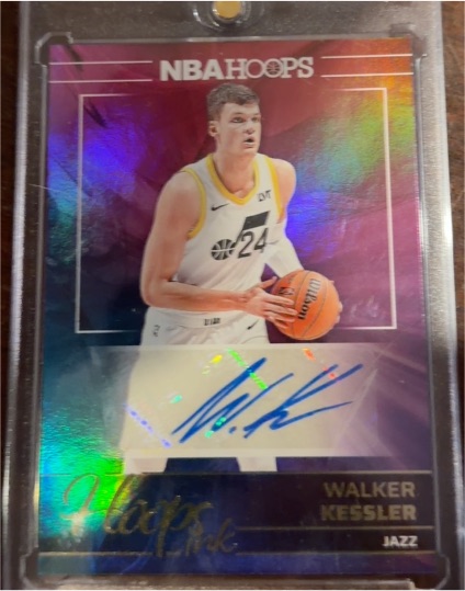 2024-25 Panini NBA Hoops Hoops Ink #HI-WKJ Walker Kessler — front