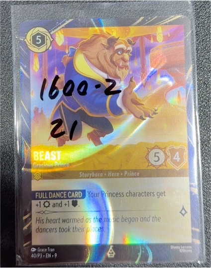 2023 Disney Lorcana Fabled #4 Beast Gracious Prince — front
