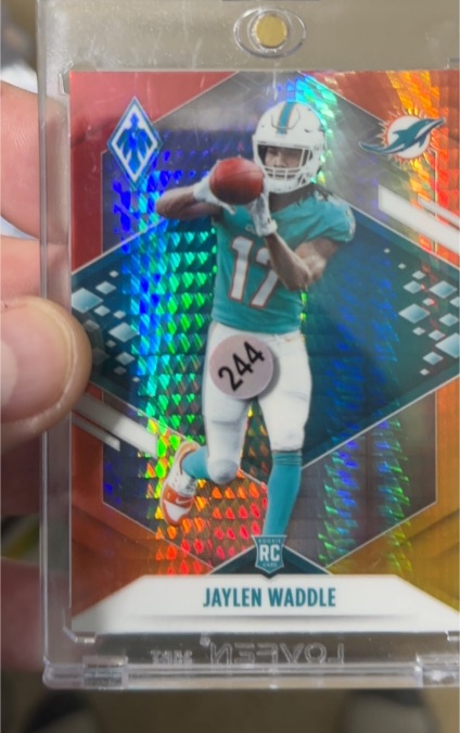 2021 Panini Mosaic #244 Jaylen Waddle — front