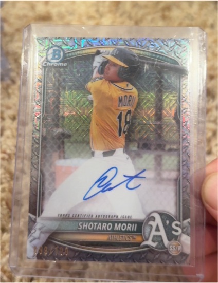 2025 Bowman Chrome #29 Shotaro Morii — front