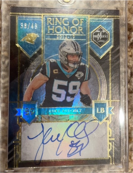 2023 Panini Limited Ring of Honor #ROH-LKU Luke Kuechly — front