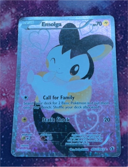 2013 Pokémon Legendary Treasures #RC23 Emolga — front