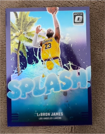 2024-25 Donruss Optic #5 LeBron James Splash! Purple — front
