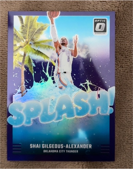 2024-25 Donruss Optic #6 Shai Gilgeous-Alexander Splash! Purple — front