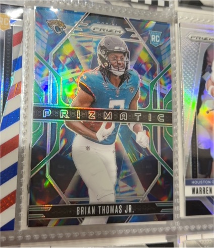2024 Panini Prizm #19 Brian Thomas Jr. Prizmatic Rookie — front