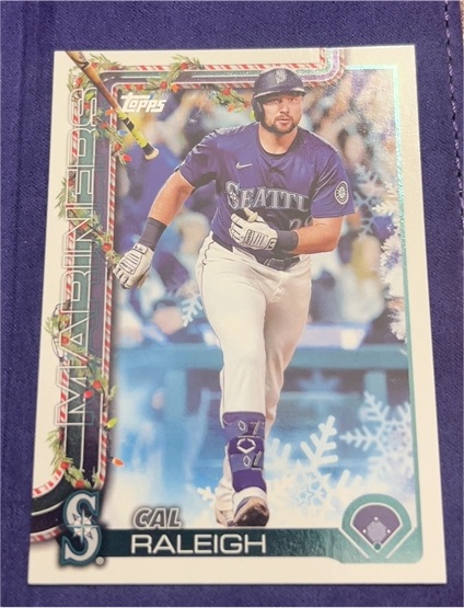 2025 Topps Holiday #H54 Cal Raleigh — front