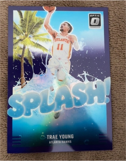 2024-25 Donruss Optic #11 Trae Young Splash! Purple — front