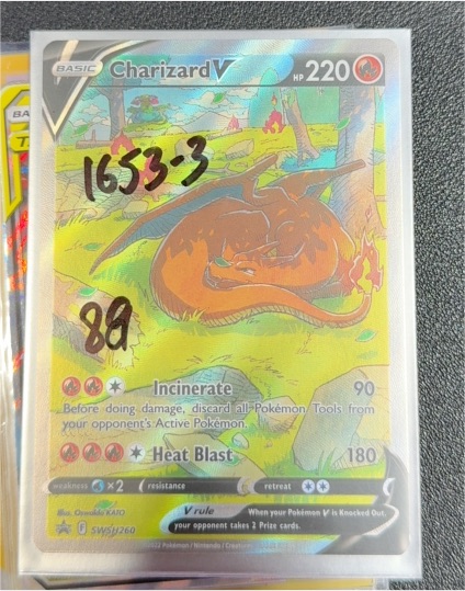 2022 Pokémon SWSH #SWSH260 Charizard V — front