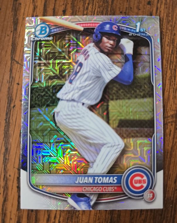 2025 Bowman Chrome #BCP-230 Juan Tomas — front