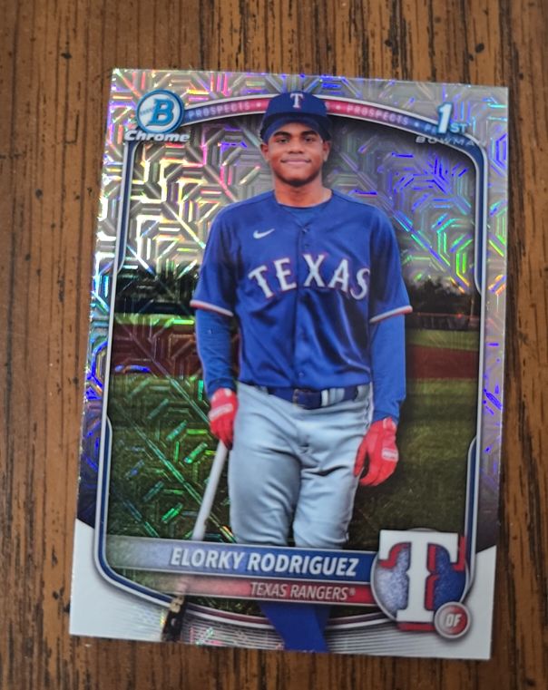 2025 Bowman Chrome #BCP-186 Elorky Rodriguez — front
