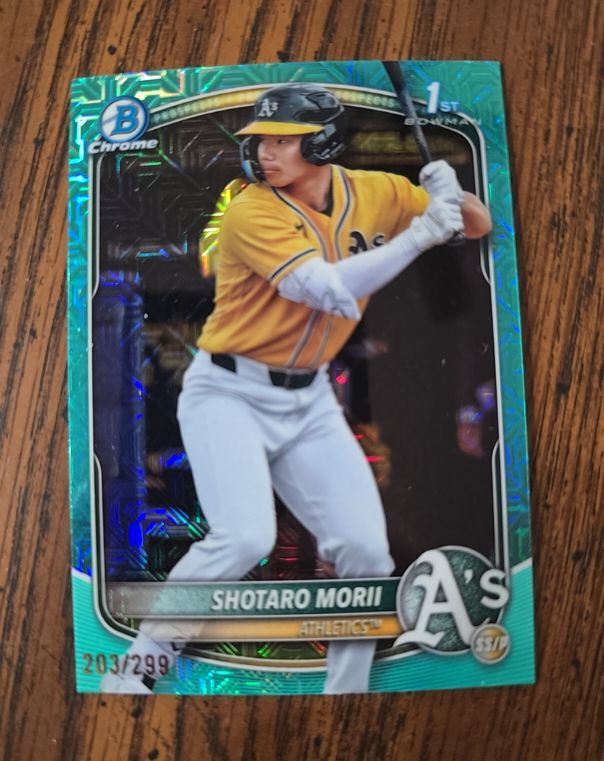 2025 Bowman Chrome #BCP-170 Shotaro Morii — front