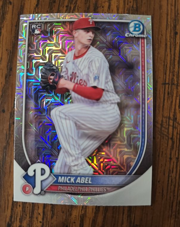 2025 Bowman Chrome #11 Mick Abel Mojo — front
