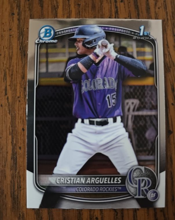 2025 Bowman Chrome #BCP-220 Cristian Arguelles — front