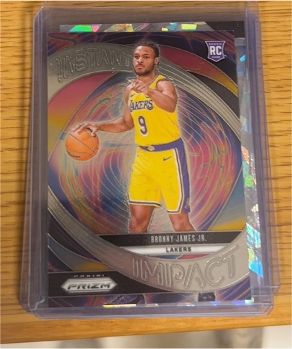 2024-25 Panini Prizm Instant Impact #7 Bronny James Jr. — front