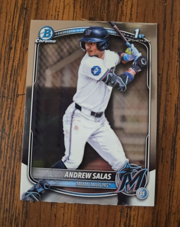 2025 Bowman Chrome #BCP-156 Andrew Salas — front