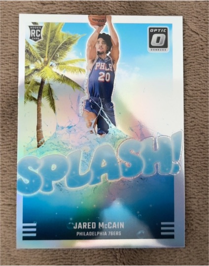 2024-25 Donruss Optic #3 Jared McCain Splash! Rookie Card — front