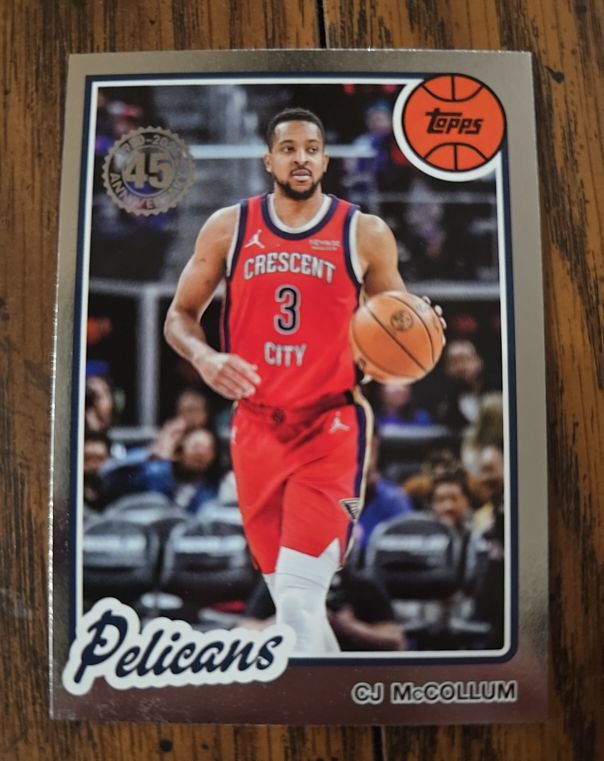 2025-26 Topps #80BK-40 CJ McCollum 1980-81 Topps Basketball — front