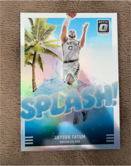 2024-25 Panini Donruss Optic #11 Jayson Tatum Splash Insert — front