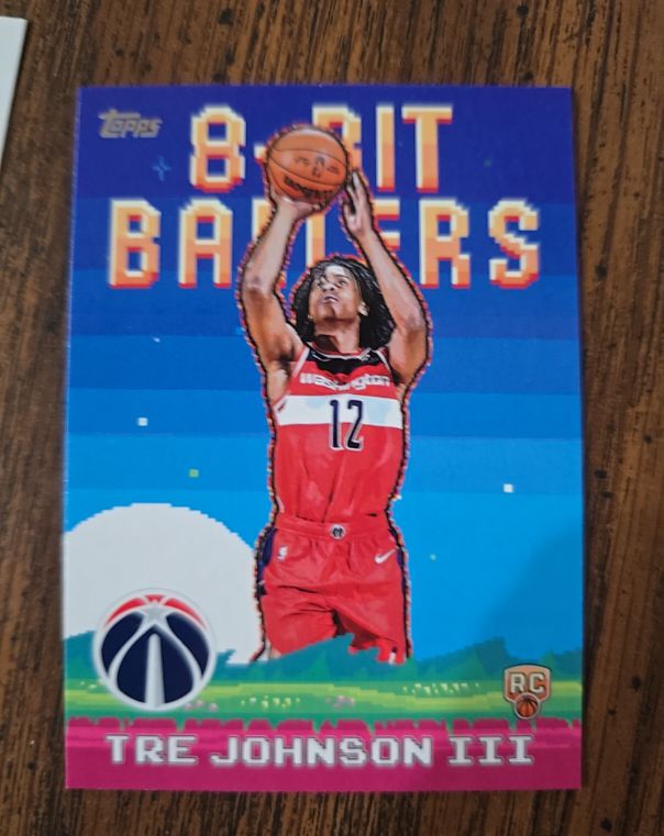 2025-26 Topps #8B-36 Tre Johnson III 8-Bit Ballers — front