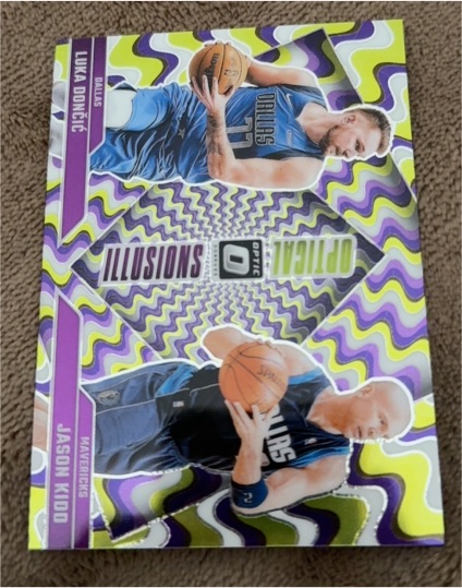 2024-25 Panini Donruss Optic #1 Luka Doncic/Jason Kidd Optical Illusions — front