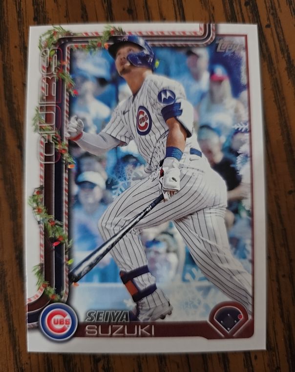 2025 Topps Holiday #H89 Seiya Suzuki — front