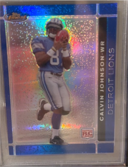 2007 Topps Finest #135 Calvin Johnson — front