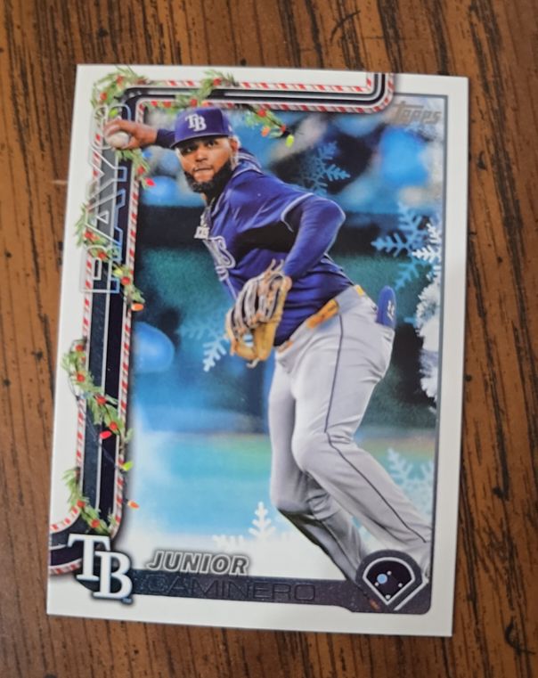 2025 Topps Holiday #H3 Junior Caminero — front