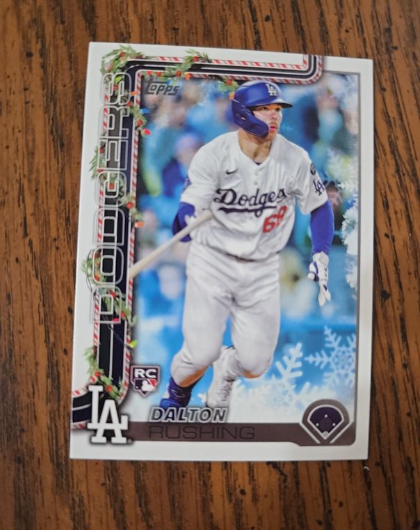 2025 Topps Holiday #H105 Dalton Rushing — front