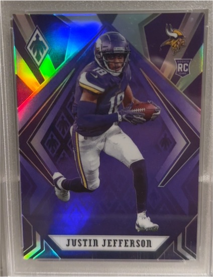2020 Panini Phoenix Fire Burst #111 Justin Jefferson — front