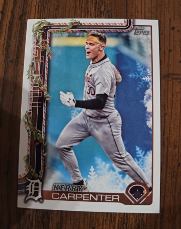 2025 Topps Holiday #H127 Kerry Carpenter — front