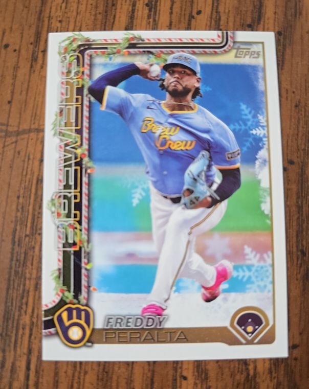 2025 Topps Holiday #H99 Freddy Peralta — front