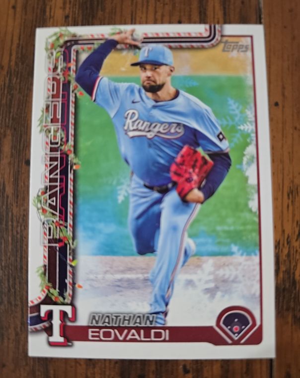 2025 Topps Holiday #H47 Nathan Eovaldi — front