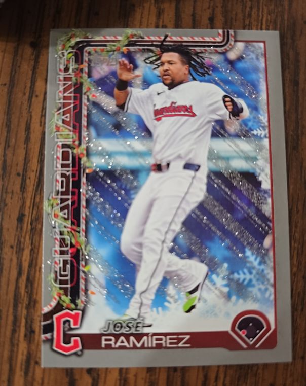 2025 Topps Holiday #H195 Jose Ramirez — front