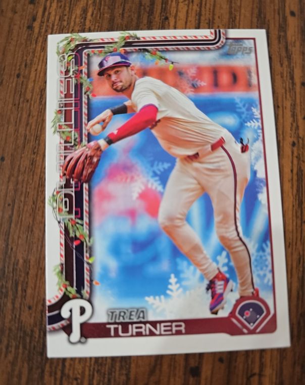 2025 Topps Holiday #H90 Trea Turner — front